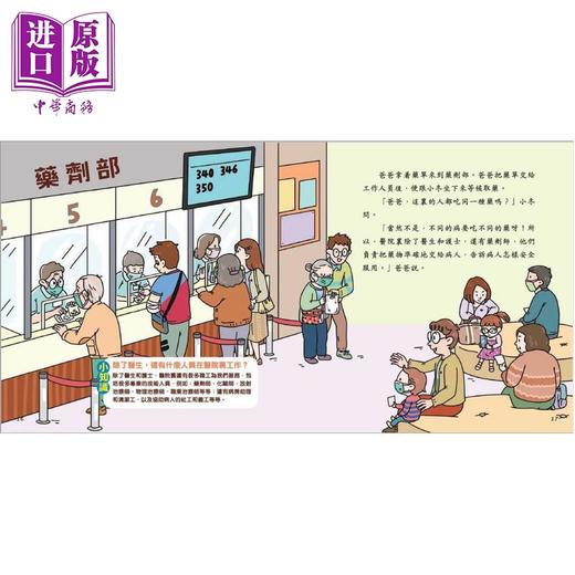 【中商原版】幼儿社区探索系列 医院 港台原版 儿童绘本 亲子早教认知 图画故事书 培养安全意识和礼仪 袁妙霞 新雅文化 商品图2