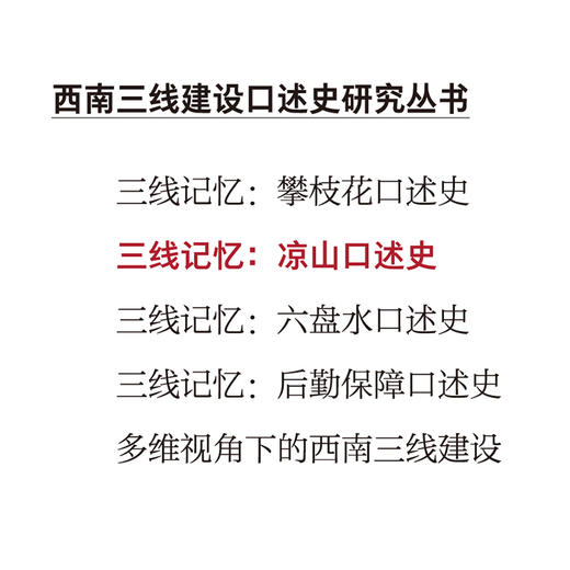 三线记忆：凉山口述史 商品图2