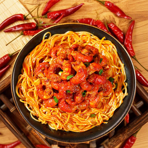 Costco 开市客 二和嫁嫁酱辣小龙虾肉拌面 253g*2/4包 商品图2