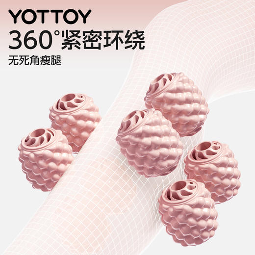 （分销专享）腿部按摩器环形滚轴滚轮瘦大小腿瑜伽器材瘦腿神器肌肉放松泡沫轴 商品图1
