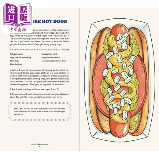 【中商原版】热狗食谱 50 个经典食谱尽享咸香爽脆 Hot Dog Cookbook 英文原版 Farideh Sadeghin 商品图4