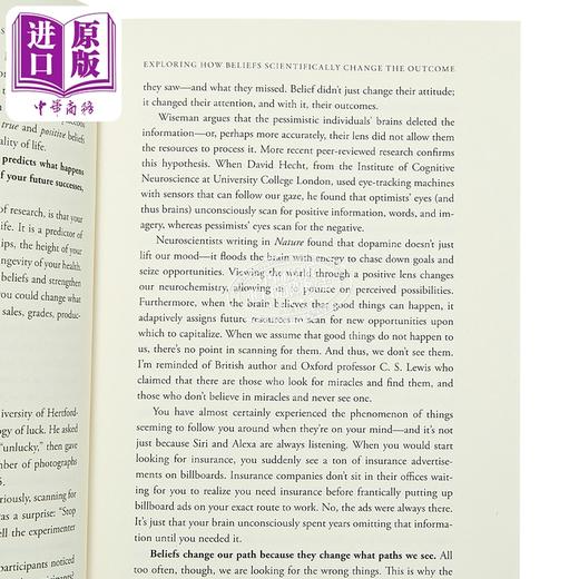 【中商原版】信念的力量 强化七大核心信念 通往成功与更好人生 The Power of Beliefs 英文原版 Shawn Achor 商品图2