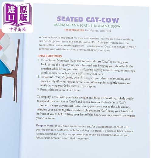 【中商原版】老年人10分钟椅子瑜伽防止跌倒的40个练习 10-Minute Chair Yoga Exercises for Seniors 英文原版 April Hattori 商品图2