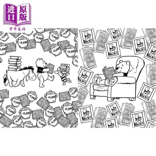 【中商原版】迪士尼小熊维尼 放松涂色书 Disney Winnie the Pooh  Time to Unwind Colouring Book  英文原版  Walt Disney 商品图4