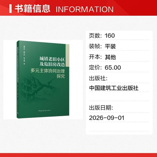城镇老旧小区及危旧房改造多元主体协同治理探究 商品图1