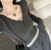 高智深灰软糯连帽套装 | 3秒出门套装，轻松穿出贵气松弛感【3-5天发货】 商品缩略图1