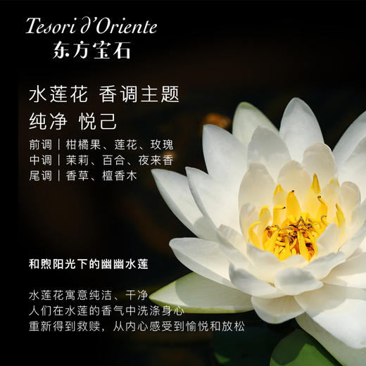 【泡沫绵密 留香持久】Tesori D'oriente东方宝石沐浴露 4种香型 泡沫细腻易冲洗 洗完清爽不假滑 450ml/瓶（赠海洋香型1袋） 商品图12