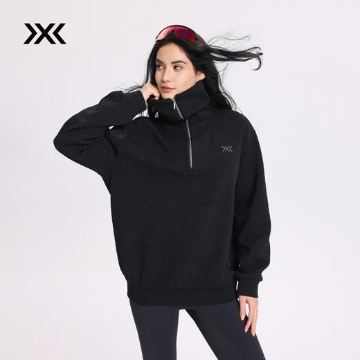 X-BIONIC 艾德空气层中厚半开拉链卫衣女款秋冬保暖耐磨长袖宽松 商品图2