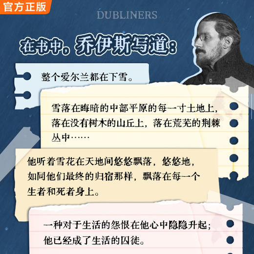 【11岁+】【都柏林人限定礼盒】双封刷边+帆布包经典文学史上zui著名的雪 商品图5