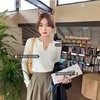 天菜内搭 肌理修身【梦惠妮 法式显瘦极简针织衫】（纽扣开衫/V领套头）双版型自选 裸穿0扎感 质感肌理纹 极简修身 显瘦显身材 百搭不挑人   #LJW 商品缩略图3