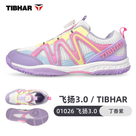 Tibhar挺拔乒乓球鞋飞扬3.0儿童乒乓球鞋01026防滑耐磨防臭透气男童女童比赛训练鞋 商品图0