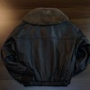 深咖羊毛翻领牛皮革 飞行员皮衣  男女同款 商品缩略图3