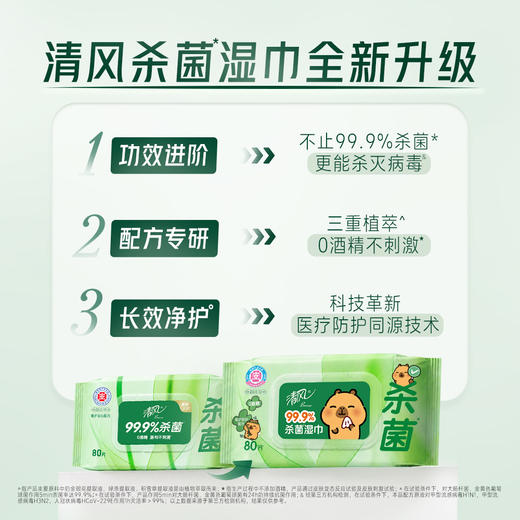 【官方自营】清风御本草抽取式草本湿巾80片4包整箱BWB80YE4 商品图3