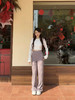 Creamy奶霜韧系列女士高腰直筒长裤091902 商品缩略图2