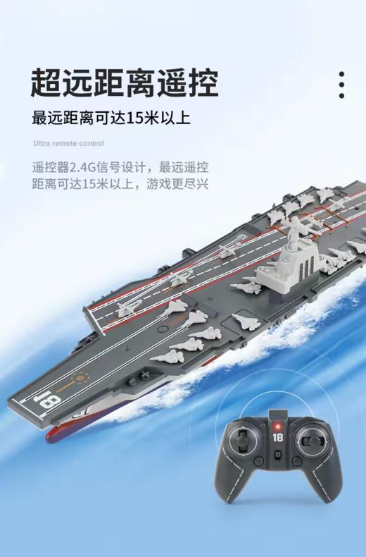 【中船文化出品 模拟航母动态】电动遥控船模-福建舰模型1:1000 ds（zc）火爆预售中，预计一周内不定时发货 商品图10