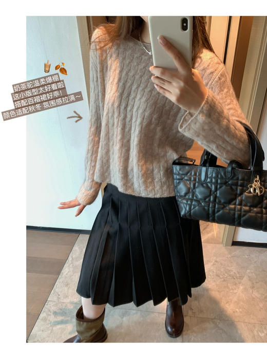 意大利Mai*on Ma*giela桑蚕丝羊绒毛衣091901 商品图7