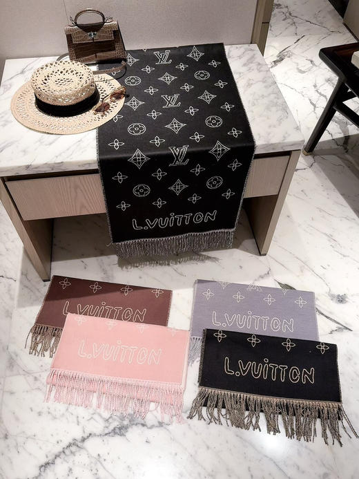 秋冬特惠💰150 LV手绘线描老花围巾 商品图8