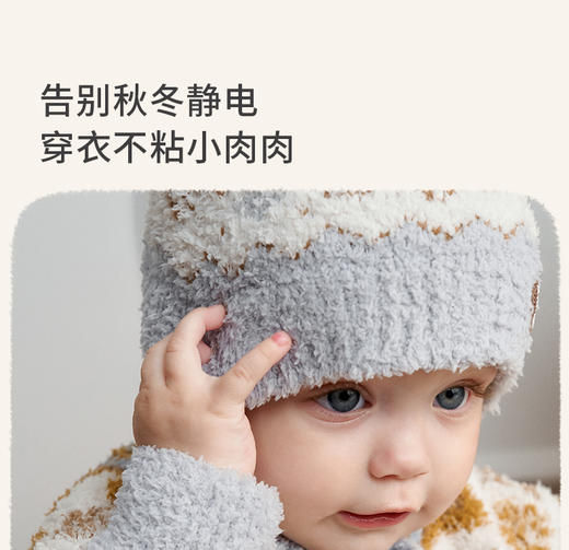 【宝宝服饰】嫚熙婴儿连体衣半边绒宝宝衣服男女加厚保暖外出爬服哈衣秋冬新款 商品图5