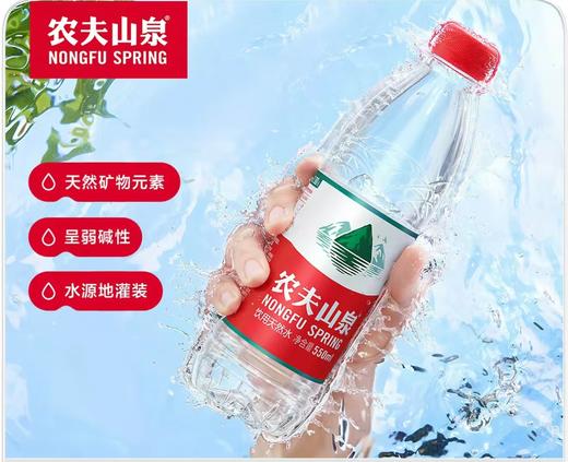 【LMSH】农夫山泉矿泉水550ml*24瓶/包、10件起送 商品图0