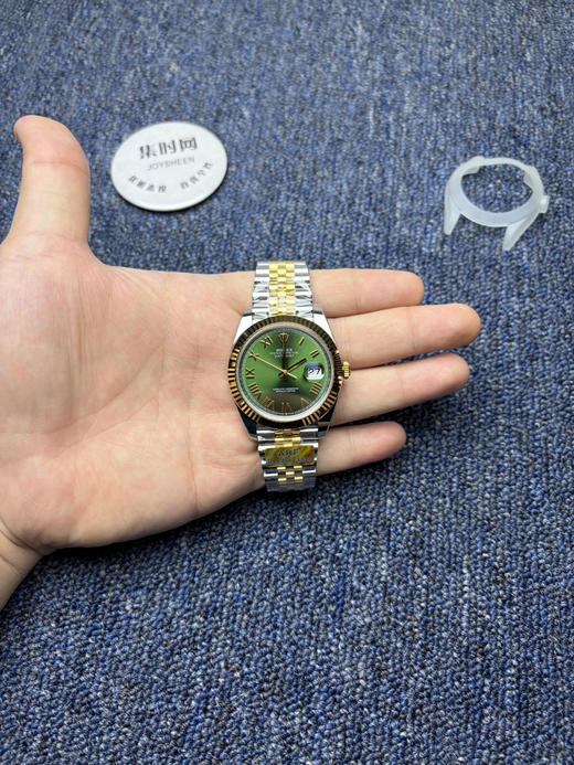 ARF劳力士日志型41mm 新款间金绿罗马 丹东3235一体机 五珠链 904L钢 男士腕表 商品图8