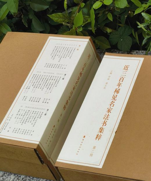 【重磅推荐、稀缺全套、捡漏低价】《近三百年稀见名家法书集粹》，全套3函30种34册，16开，平装，主编：仲威、谭文选，岭南美术出版社2018年一版一印，定价1535元，售价458元。 商品图3