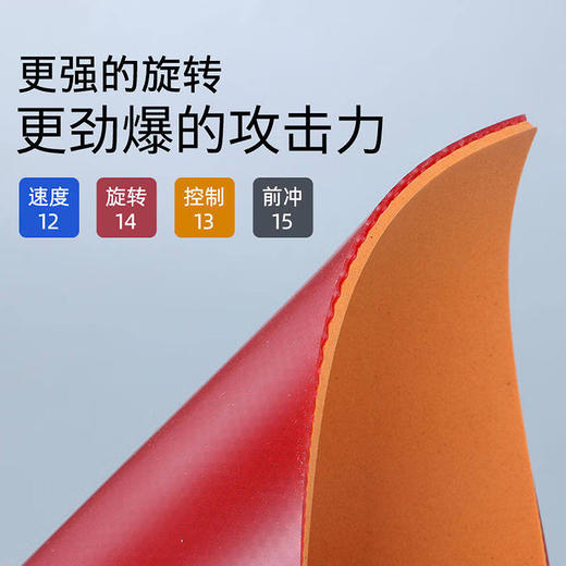 友谊729七二九729奔腾2省套【普版】乒乓球胶皮粘性反胶套胶乒乓球胶皮省奔腾2 商品图1