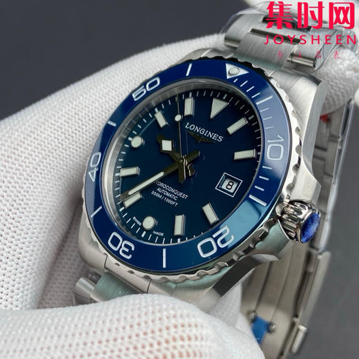 CR浪琴新款第三代康卡斯系列42mm 蓝色盘 钢带款 男士腕表 表径42mm 商品图3