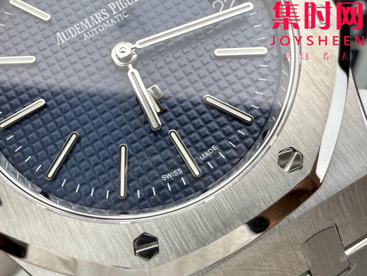 ZF爱彼皇家橡树"Jumbo"超薄16202系列 蓝色盘 男士腕表 表径39mm 小手腕福音 精简两针设计 商品图4