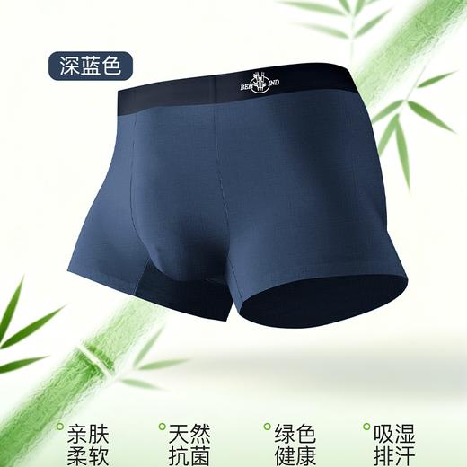 冰蚕甲竹纤维男士平角裤（XL-4XL) 商品图2