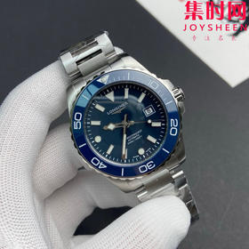 CR浪琴新款第三代康卡斯系列42mm 蓝色盘 钢带款 男士腕表 表径42mm