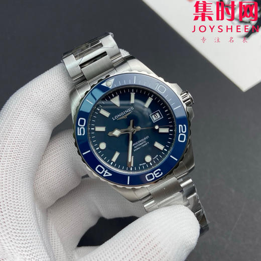 CR浪琴新款第三代康卡斯系列42mm 蓝色盘 钢带款 男士腕表 表径42mm 商品图0
