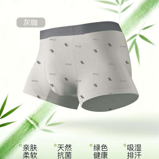 冰蚕甲竹纤维男士平角裤（XL-4XL) 商品图1