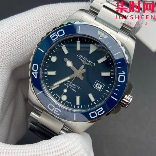 CR浪琴新款第三代康卡斯系列42mm 蓝色盘 钢带款 男士腕表 表径42mm 商品图2