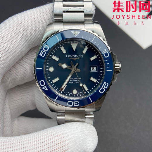 CR浪琴新款第三代康卡斯系列42mm 蓝色盘 钢带款 男士腕表 表径42mm 商品图1
