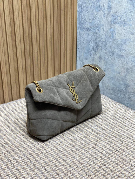 秋冬特惠💰1180 原单圣罗兰YSL 麝香绿 Saint Laurent Paris 磨砂反绒皮577475 可双折后单肩 商品图1