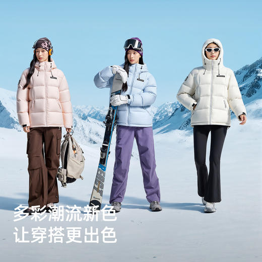 企鹅热能羽绒服男女2026冬季节新款情侣加厚保暖户外短款面包服  M34CR07725A 商品图4