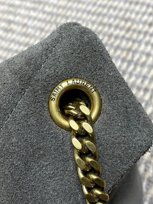 秋冬特惠💰1180 原单圣罗兰YSL 麝香绿 Saint Laurent Paris 磨砂反绒皮577475 可双折后单肩 商品图6