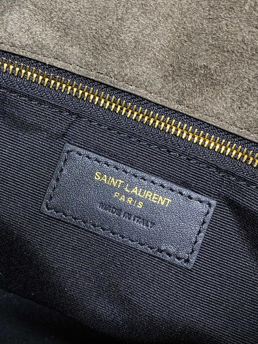 秋冬特惠💰1180 原单圣罗兰YSL 麝香绿 Saint Laurent Paris 磨砂反绒皮577475 可双折后单肩 商品图8