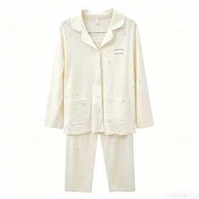 衣号目标超爽棉印花女士长袖长裤睡衣套装1754（L-2XL）