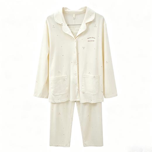 衣号目标超爽棉印花女士长袖长裤睡衣套装1754（L-2XL） 商品图0