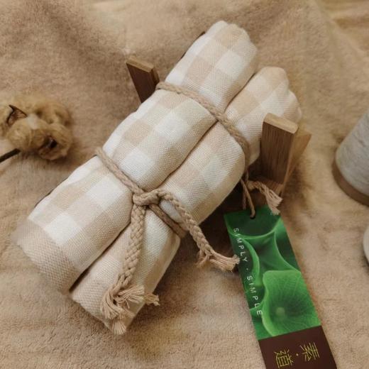 有机棉系列   天然彩棉 方格&提花毛巾 商品图1