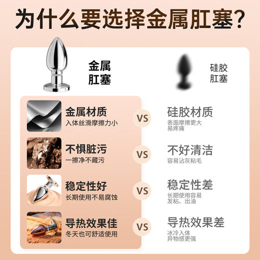 【爆品】谜姬 金属震动肛塞后庭开发sm后庭拉珠助爱肛塞情趣女用品神器电动肛塞遥控肛塞 商品图4