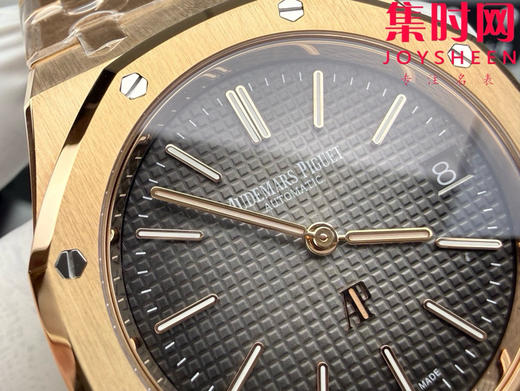 ZF爱彼皇家橡树"Jumbo"超薄16202系列 全玫金款 男士腕表 表径39mm 小手腕福音 精简两针 商品图3
