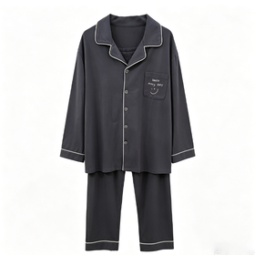 衣号目标超爽棉净色男士长袖长裤睡衣套装1925（XL-3XL）（下单请备注尺码）