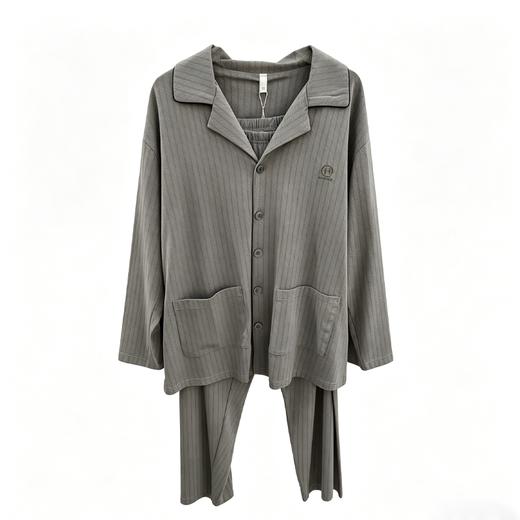 衣号目标超爽棉印花男士长袖长裤睡衣套装1755（XL-3XL） 商品图0
