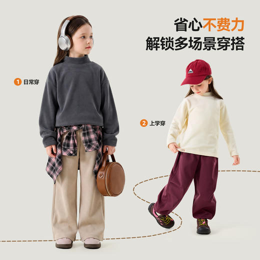 【80-130】嘟嘟家女童长袖T恤女宝秋冬上衣宝宝冬装打底衫小女孩冬季内搭厚C6DTX025★ 商品图4