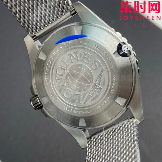 CR浪琴新款第三代康卡斯系列42mm 冰蓝面 米兰钢带款 男士腕表 表径42mm 商品图8