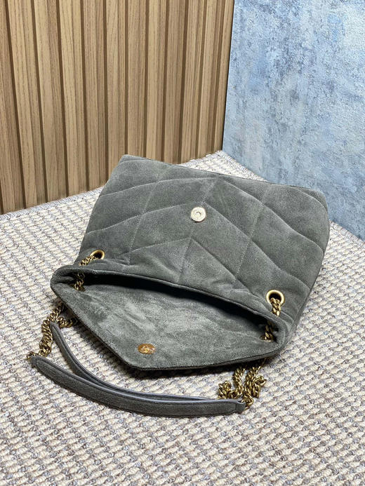 秋冬特惠💰1180 原单圣罗兰YSL 麝香绿 Saint Laurent Paris 磨砂反绒皮577475 可双折后单肩 商品图4