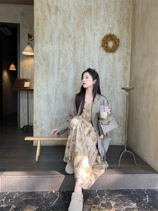 伊泺杉·西装印花裙美拉德系列 | 整套充满秋日文艺气息，氛围感直接拉满【3-5天发货】 商品图3