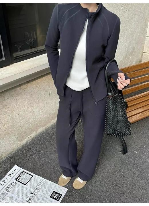 秋款高克重260g空气层休闲套装｜小蛮腰、大长腿，一套瘦身！lu风爆款【5-8天发货】 商品图7